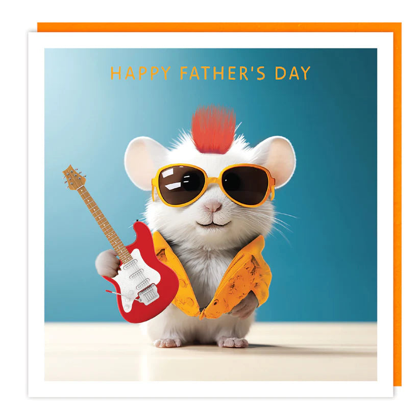 Fluffy Fathers Day Hamster Card