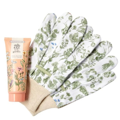 Gardening Gloves & Hand Cream Set