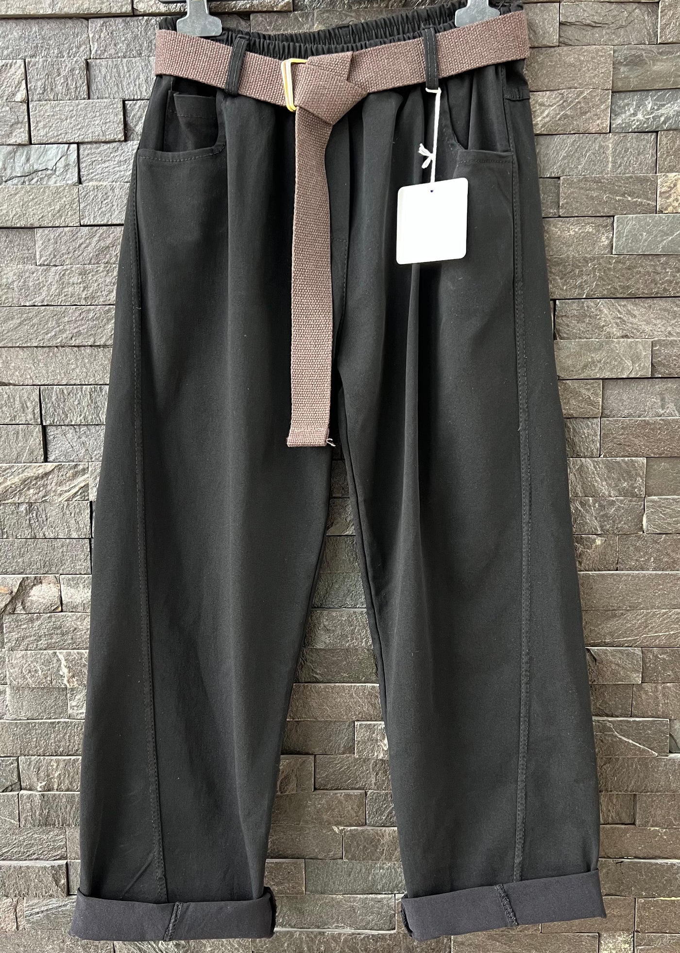 Black Chino Magic Trousers