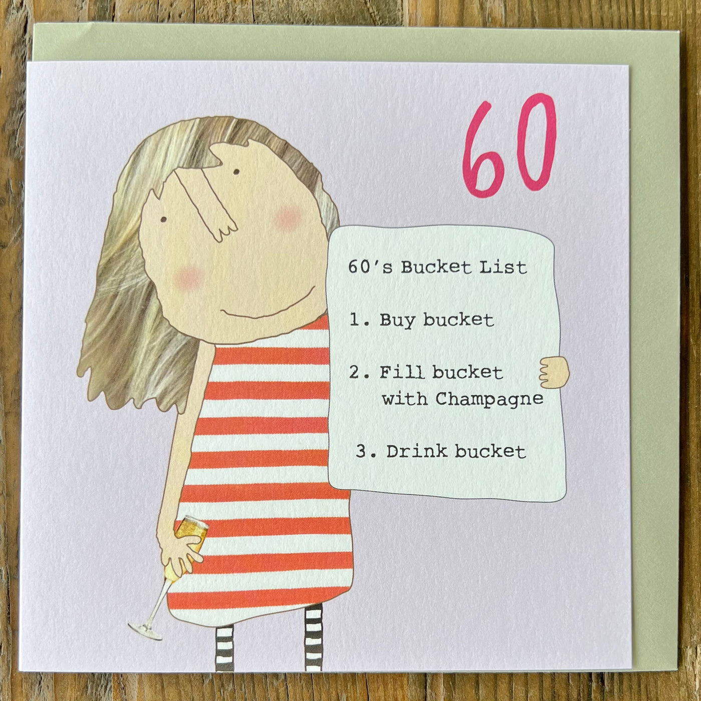 '60 Bucket List' Card