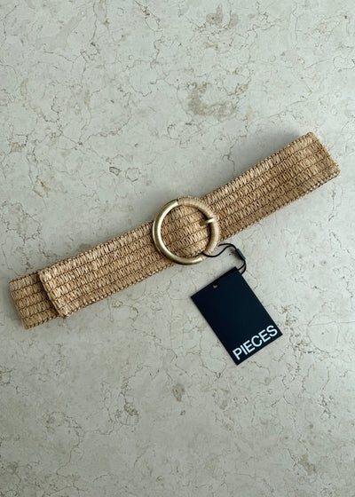 PIECES Natural Lana Belt