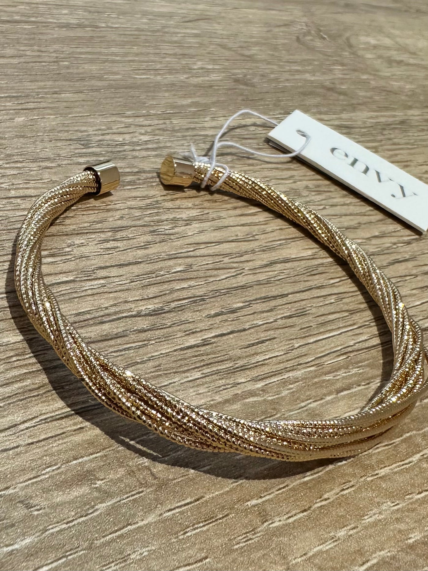 Gold Twisted Wire Bangle