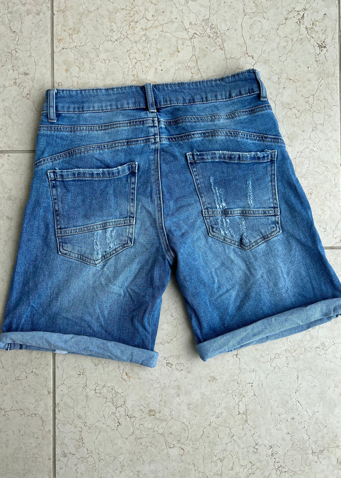 Mid Denim Colta Shorts