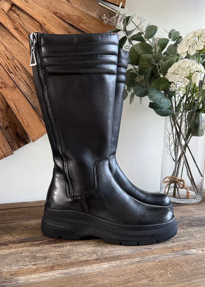 MT Black Leather Anna Boots