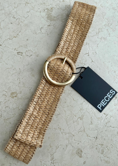 PIECES Natural Lana Belt