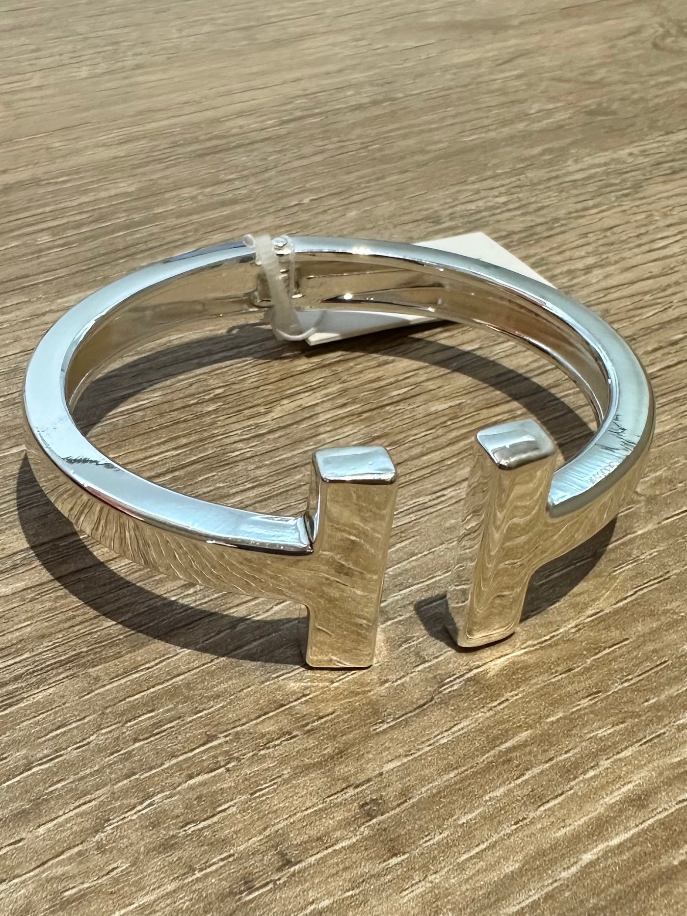 Silver T-Bar Bangle