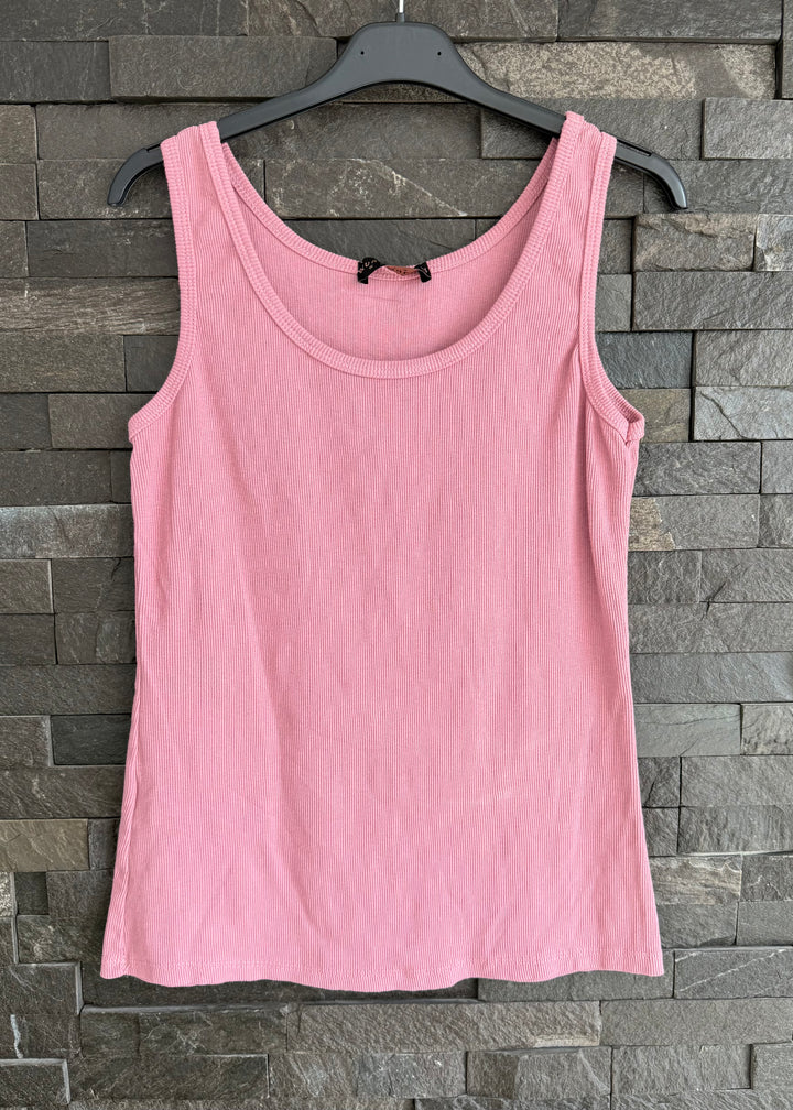 Plain Ribbed Vest - Various Colours