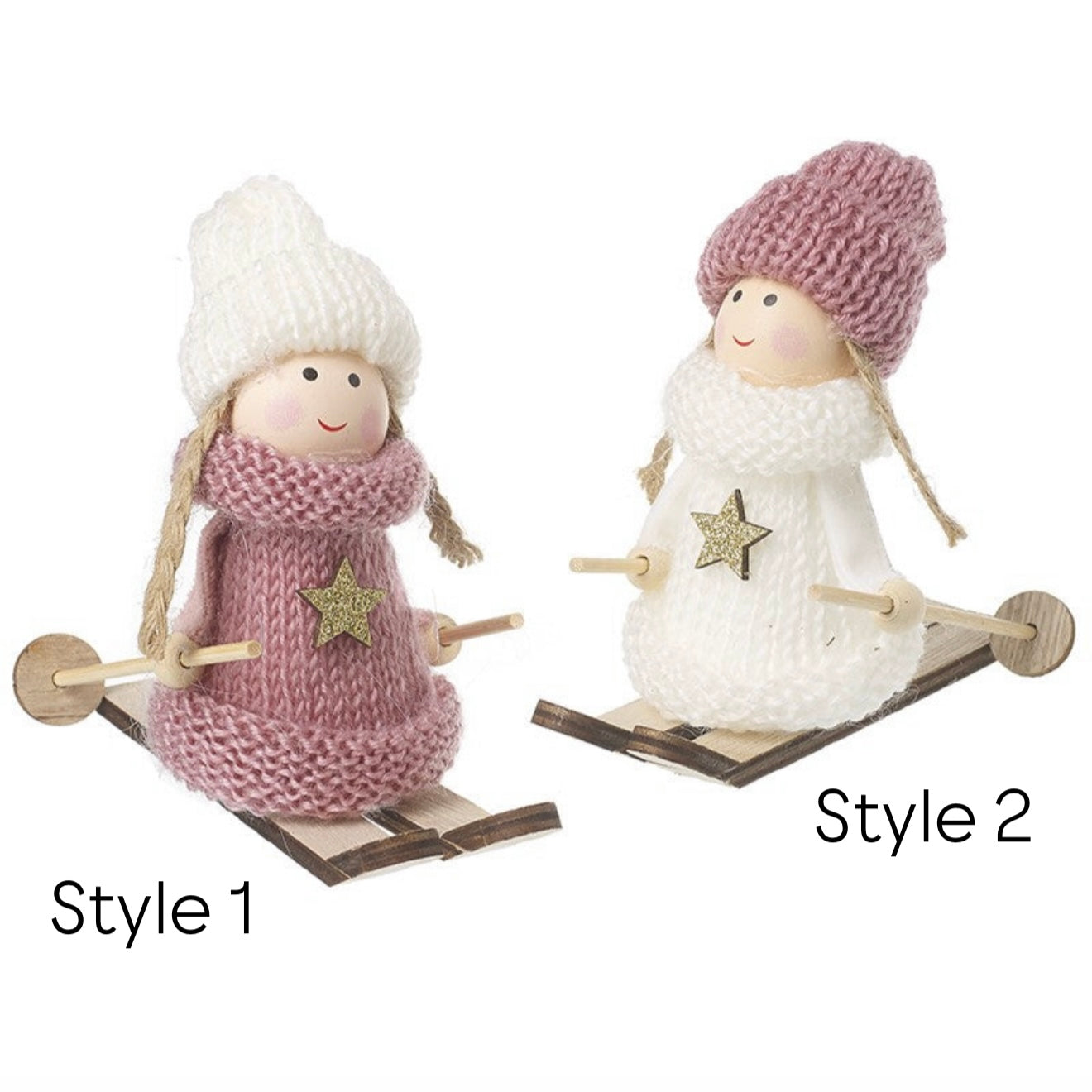 Pink/White Skiing Fairy