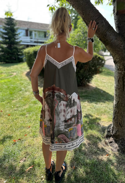 Khaki Amalfi Dress