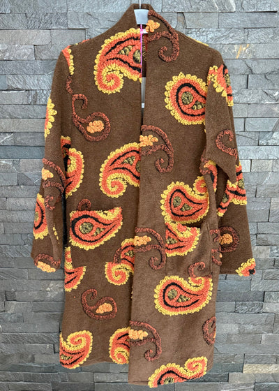 Brown Paisley Coat