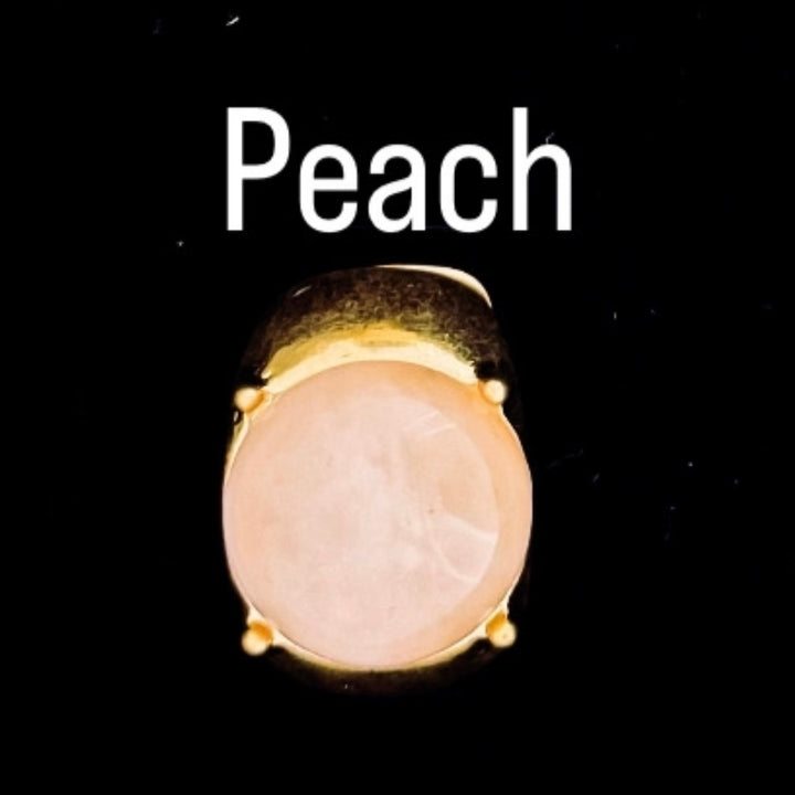 Gold Elasticated Stone Ring