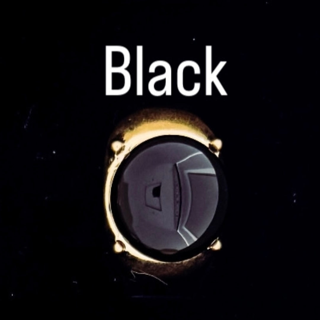 Gold Elasticated Stone Ring