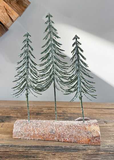 Glittery Fir Tree Decoration