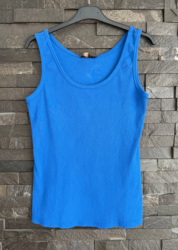 Plain Ribbed Vest - Various Colours