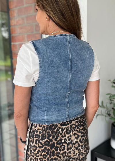 Denim Blue Waistcoat