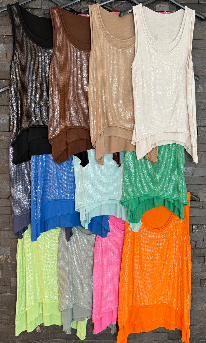 Sequin Front Vest