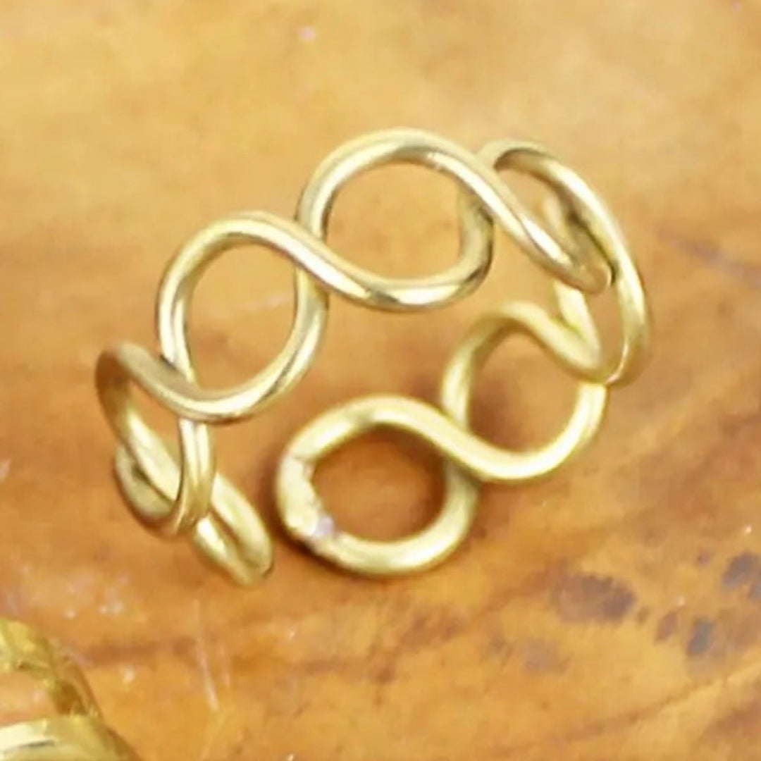 Gold Metal Adjustable Ring