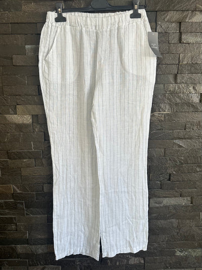 d.e.c.k White Pinstripe Trousers