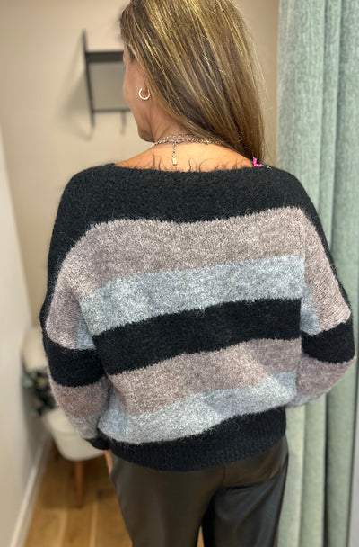 Black Stripe Jumper