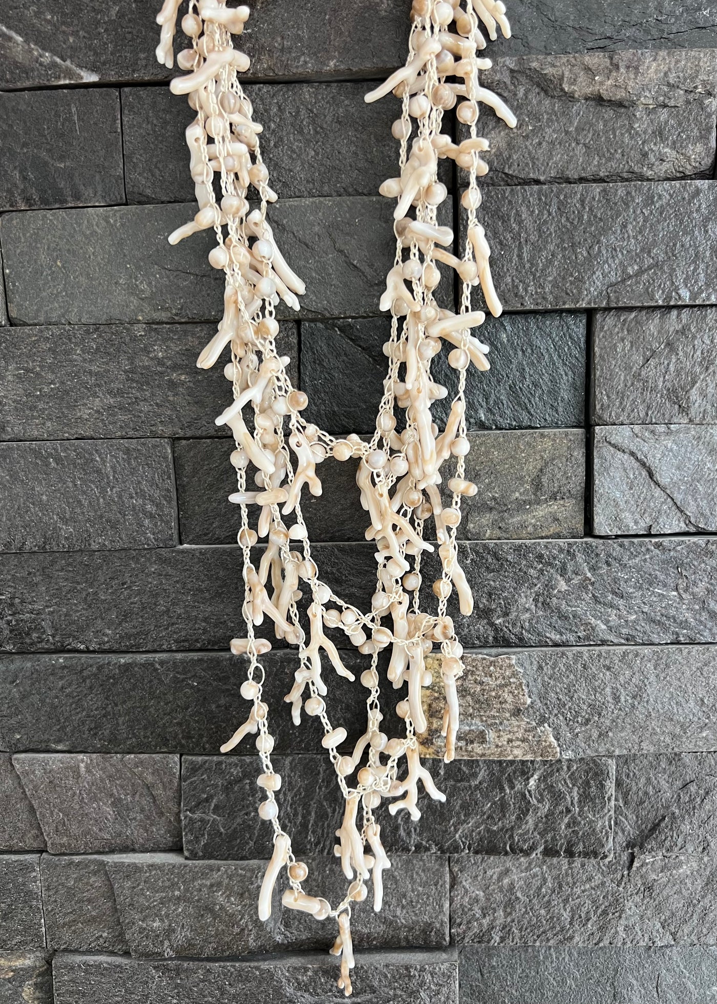 Neutral Coral Reef Layered Necklace