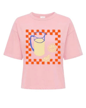 Pink Lemonade Print T-Shirt