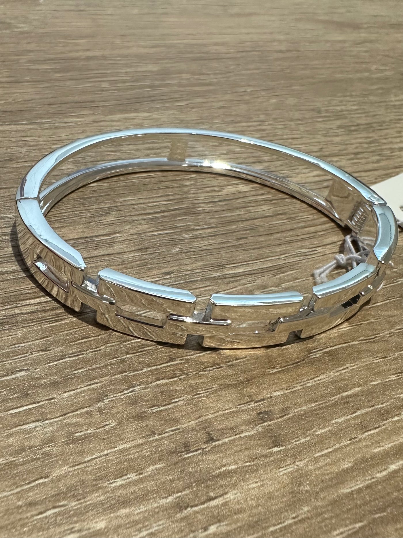Silver Cut Out Bangle