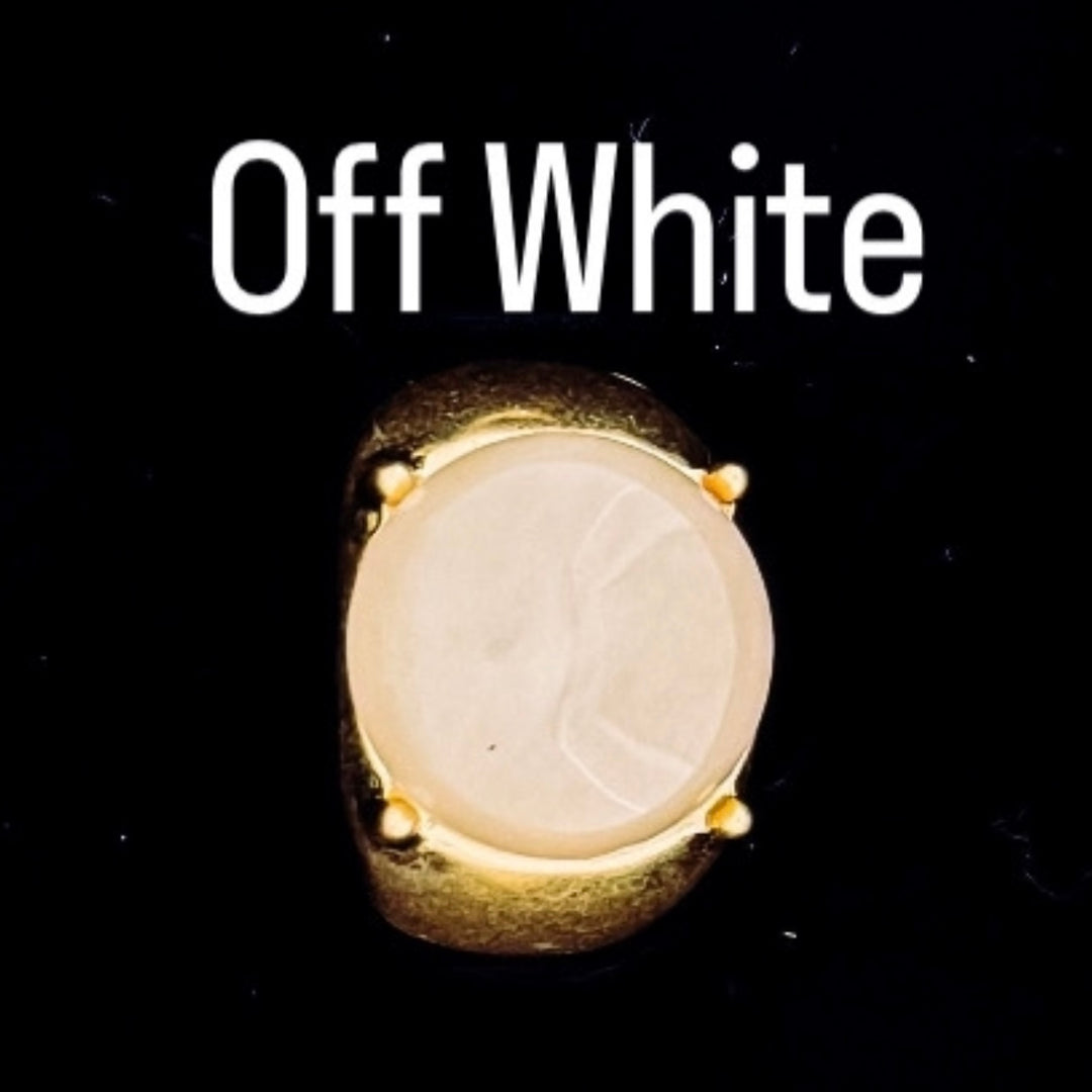 Gold Elasticated Stone Ring