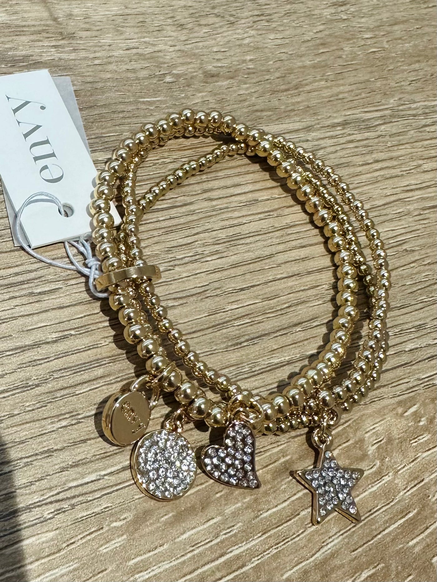 Gold Layered Multi Charm Bracelet