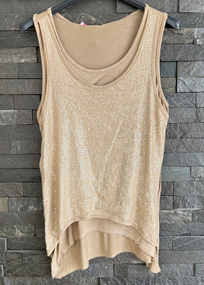 Sequin Front Vest