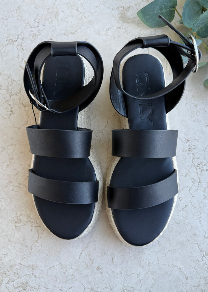 ONLY Black Espadrille Sandals
