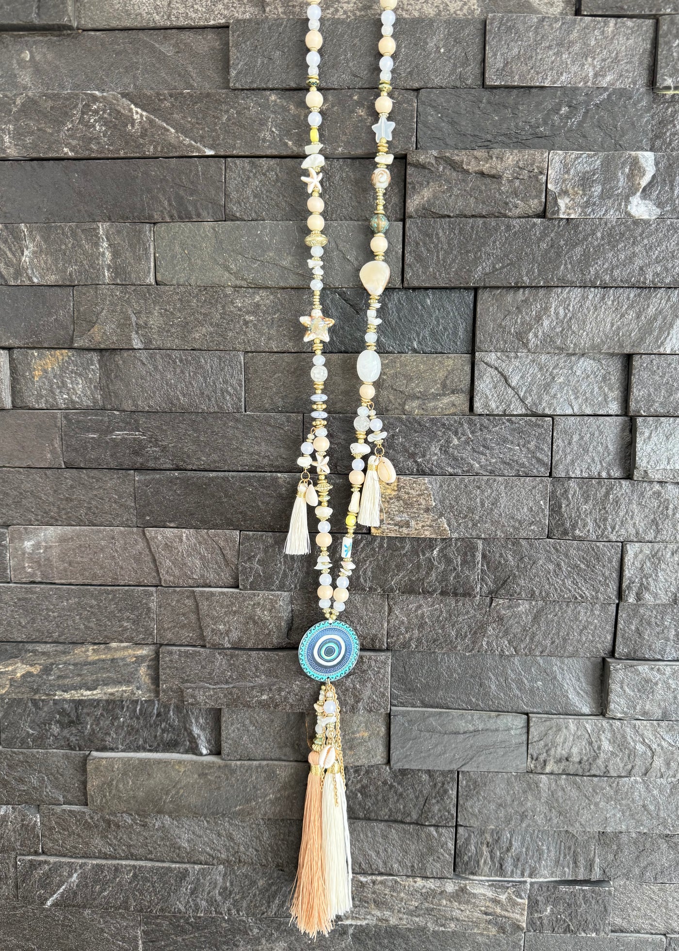 Evil Eye Dreamcatcher Long Necklace