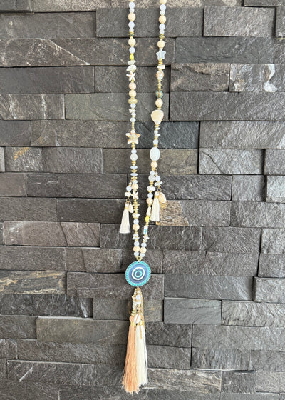 Evil Eye Dreamcatcher Long Necklace
