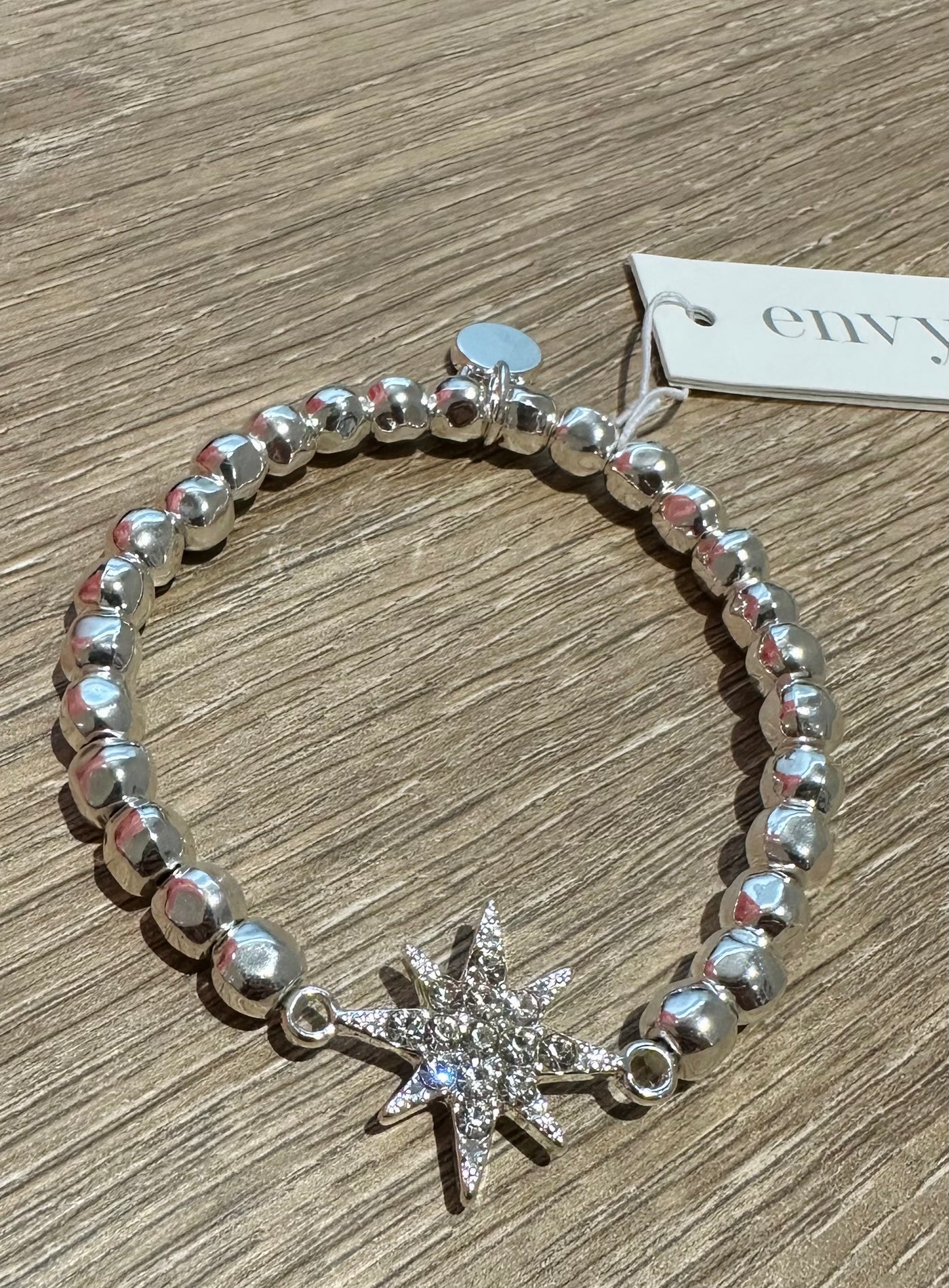 Silver Star Elasticated Bracelet