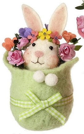 Easter Felt Bunny In Basket