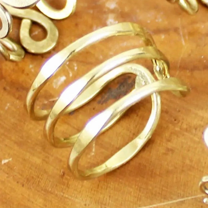 Gold Metal Adjustable Ring