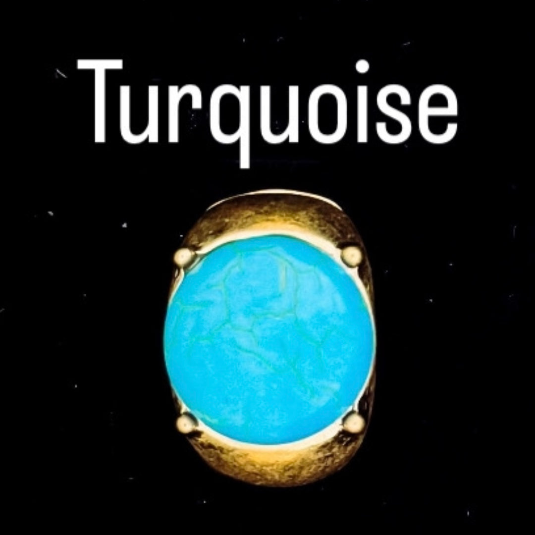 Gold Elasticated Stone Ring