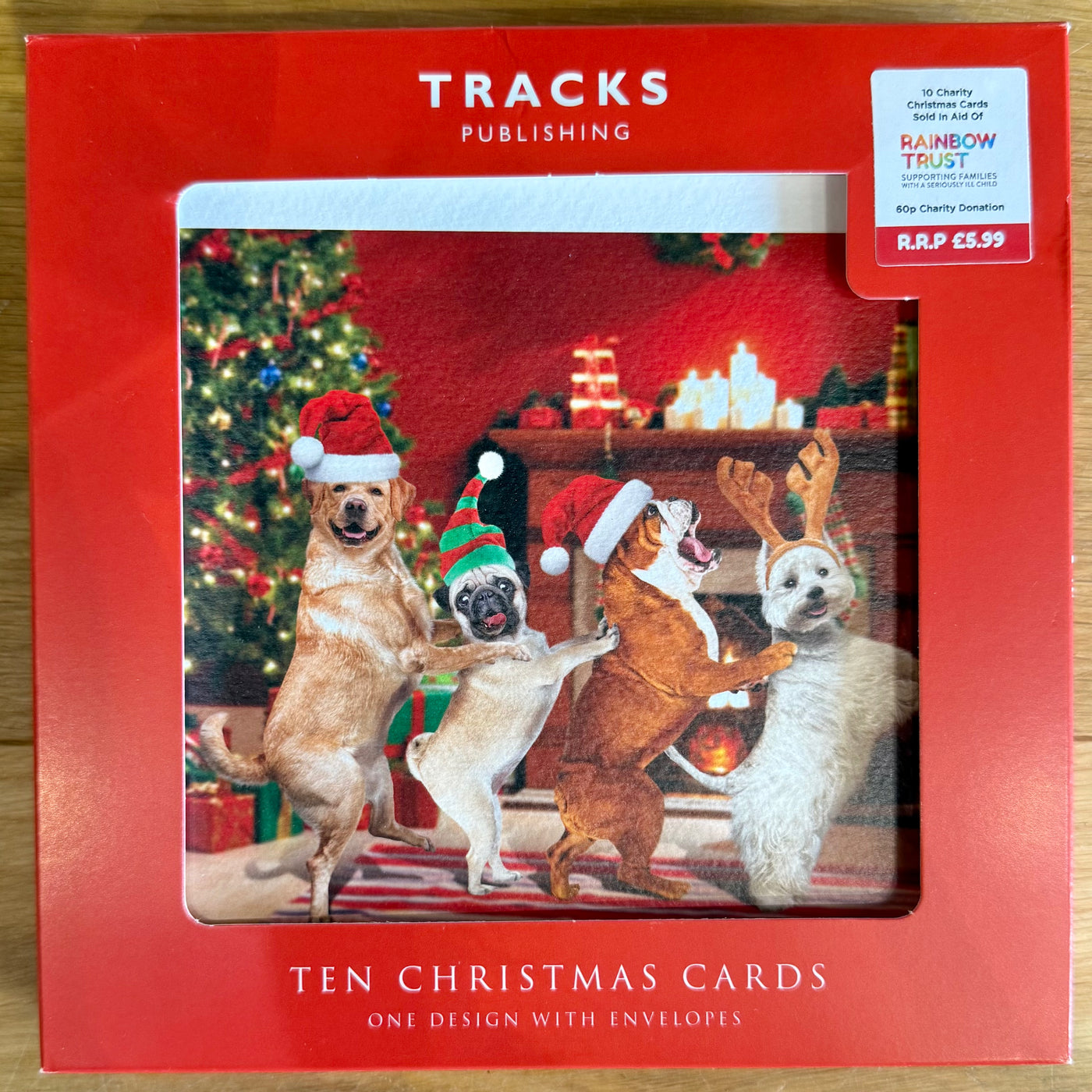 Dancing Dogs 10 Pack Charity Xmas Cards