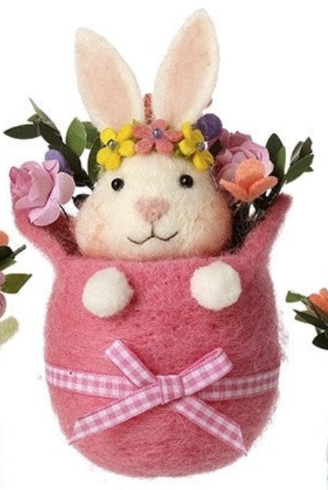 Easter Felt Bunny In Basket