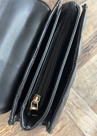 Black Quilted Bella Bag
