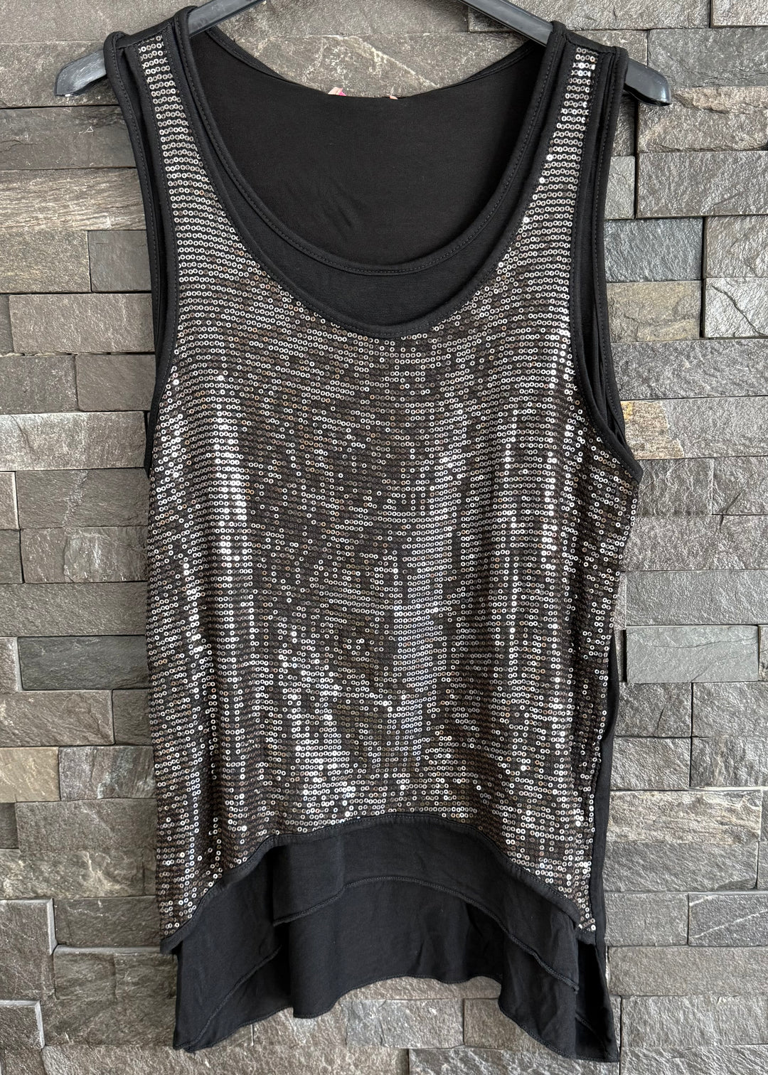 Sequin Front Vest