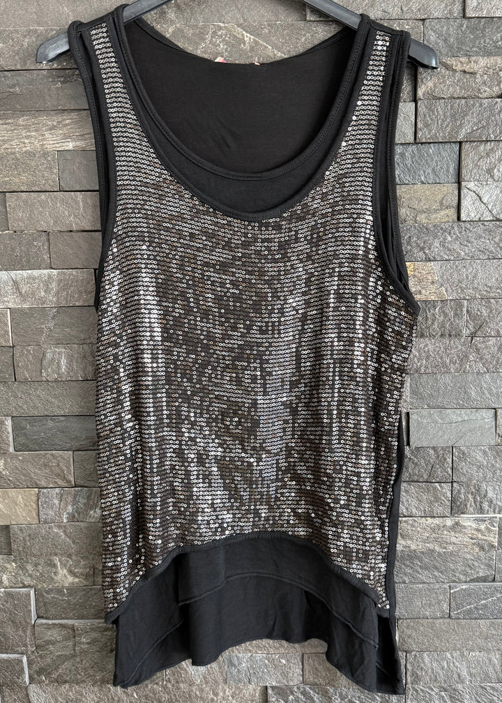 Sequin Front Vest