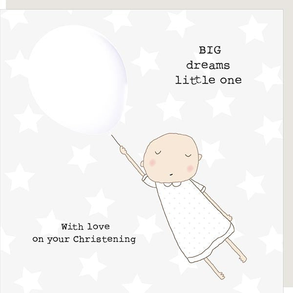 'Big Dreams Christening' Card
