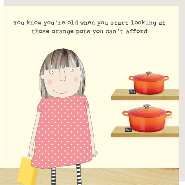 'Orange Pots' Card