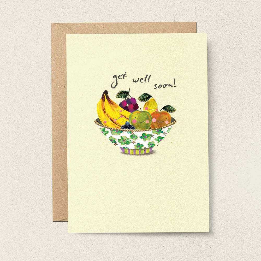 Get Well Soon Fruit Bowl Card