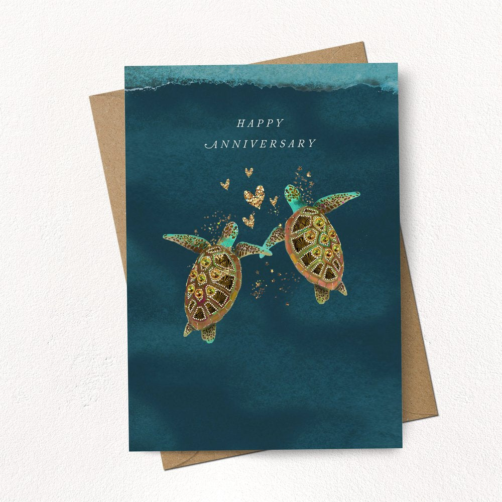 Happy Anniversary Turtles Card