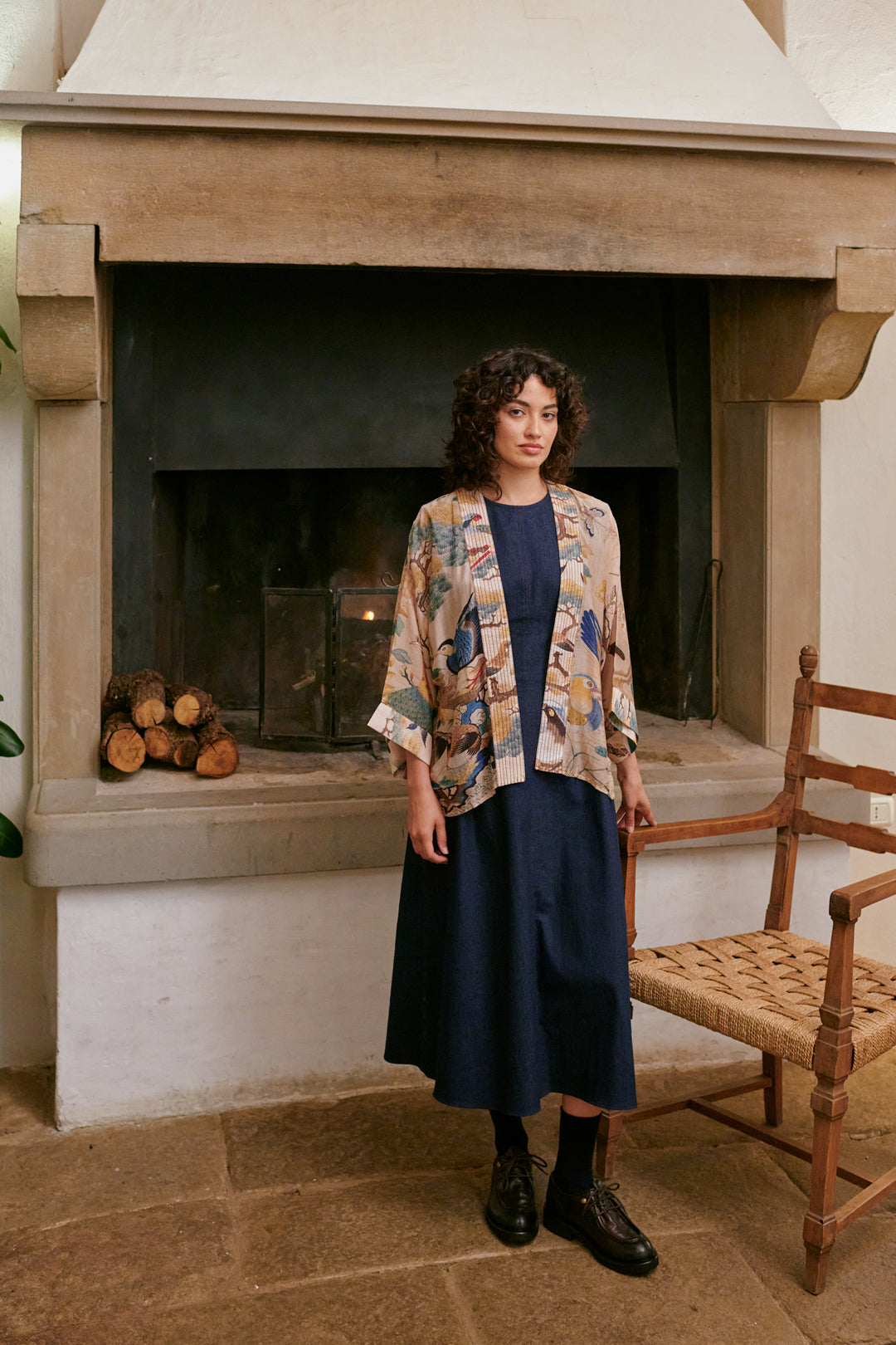 Hummingbird Nude Kimono