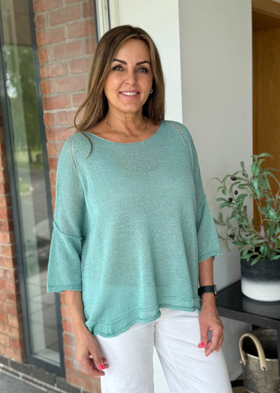Blue Lightweight Summer Knit