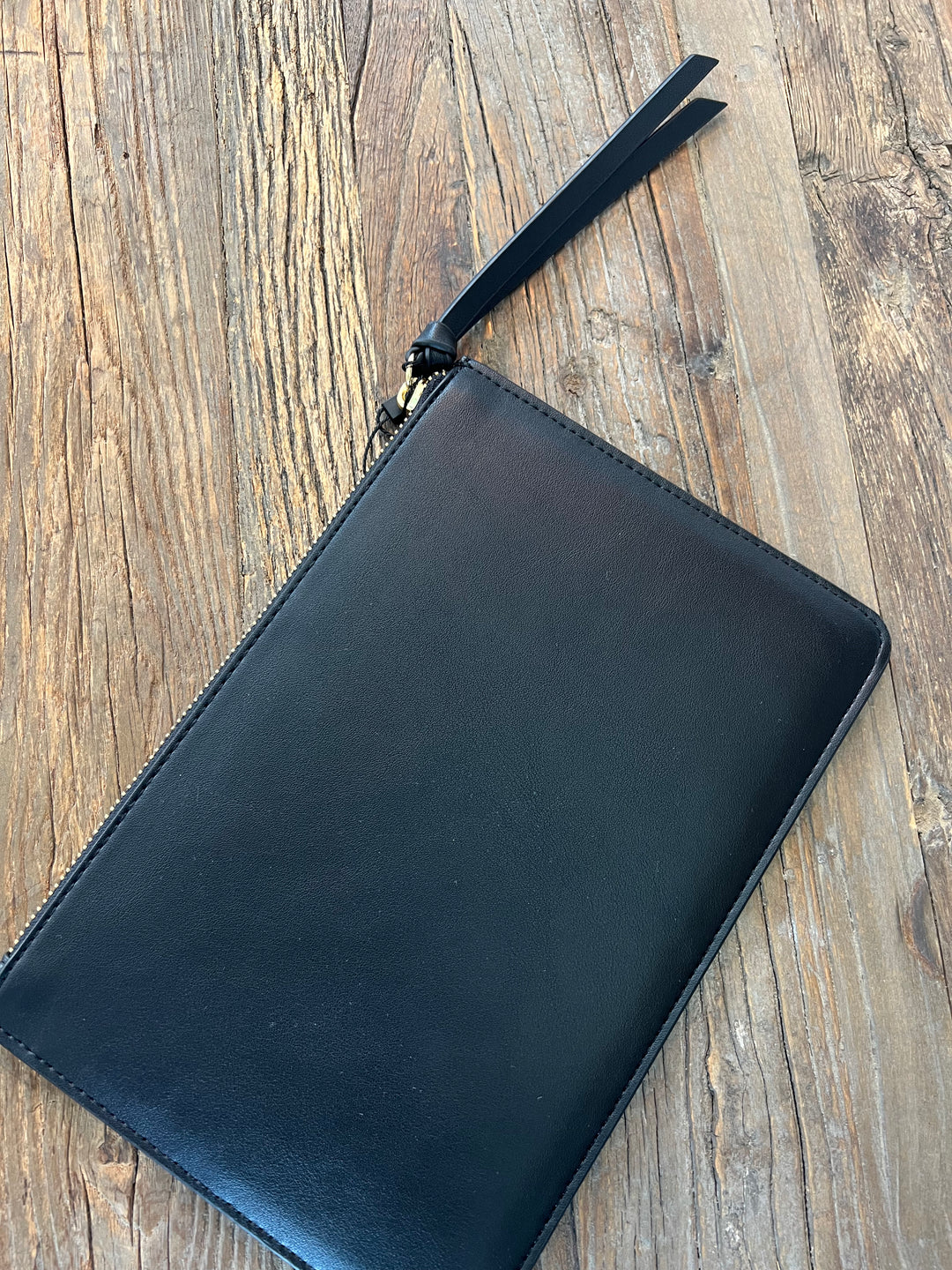 Black AW Embossed Clutch/Pouch