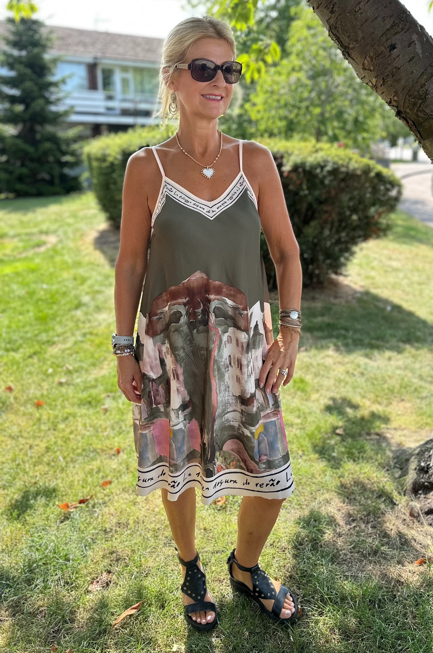 Khaki Amalfi Dress