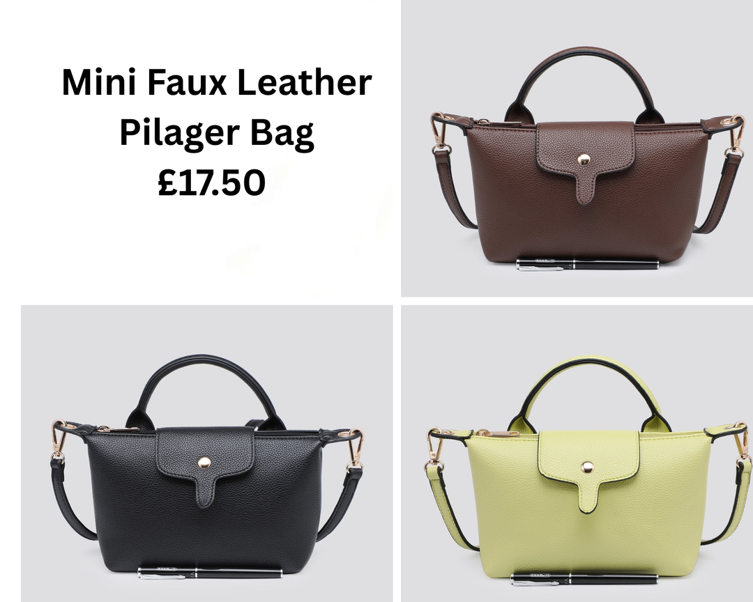 Mini Faux Leather Pilager Bag